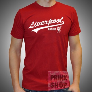 Liverpool ลิเวอร์พูล เสื้อแอนฟีลด์แชมป์พรีเมียร์ลีก สกรีนแบบ โพลีเฟล็ก PU ส่งด่วนทั่วไทย