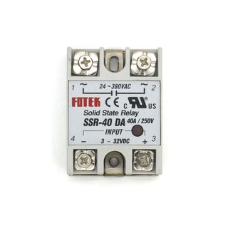 SSR Relay SSR-40DA SSR 40da SSR-40 24-380VAC 40Aรีเลย์แบบไร้หน้าสัมผัส SSR Relay ขนาด 40A