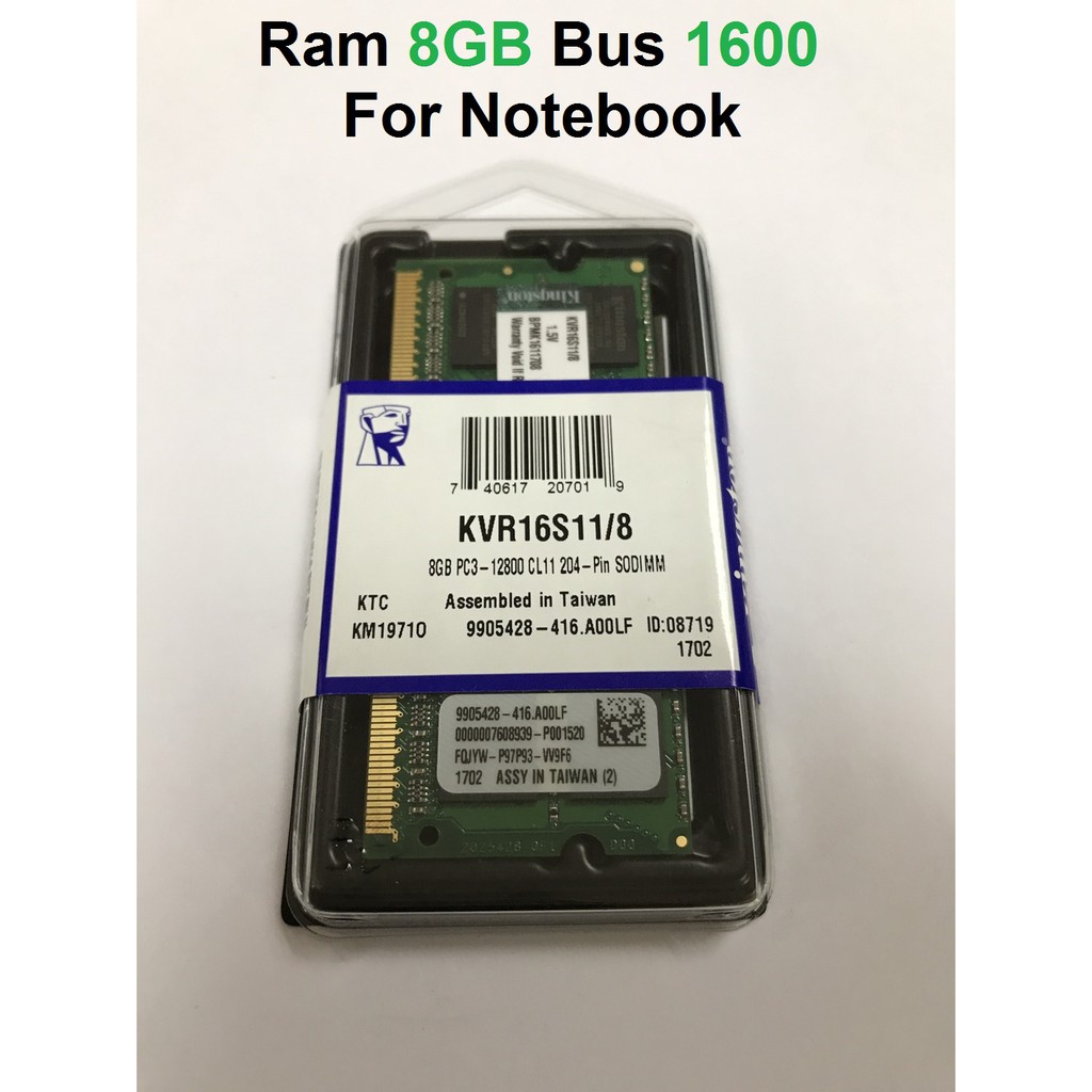 ram-kingston-kvr-for-notebook-bus-1600-nb-ddr3-8gb-kvr-16s11-8wp-ของใหม่