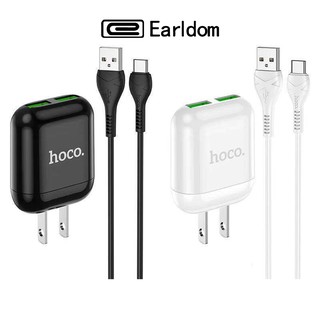 Earldom Hoco HK2 Plus หัวชาร์จเร็ว 3.4A และชุดชาร์จ HK2Plus สำหรับ ไอโฟน / Micro /TypeC