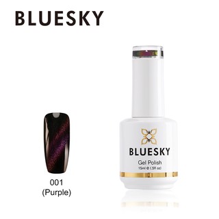 สีเจล แคทอายBluesky gel polish chamelon cat eye coat 1 สีม่วง