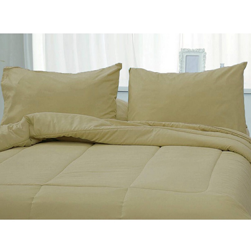 chaixing-home-ผ้าปูที่นอน-ผ้าไมโครเทค-vinny-รุ่น-mc-300t-solid-ขนาด-6-ฟุต-ชุด-5-ชิ้น-สีเบจ