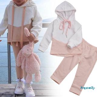 ✿ℛToddler Kids Baby Girls Hooded Tops Shirt Pants Outfits Clothes Set Tracksuit