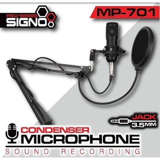 ไมโครโฟน ไมค์คอนเดนเซอร์ Microphone Signo MP-701