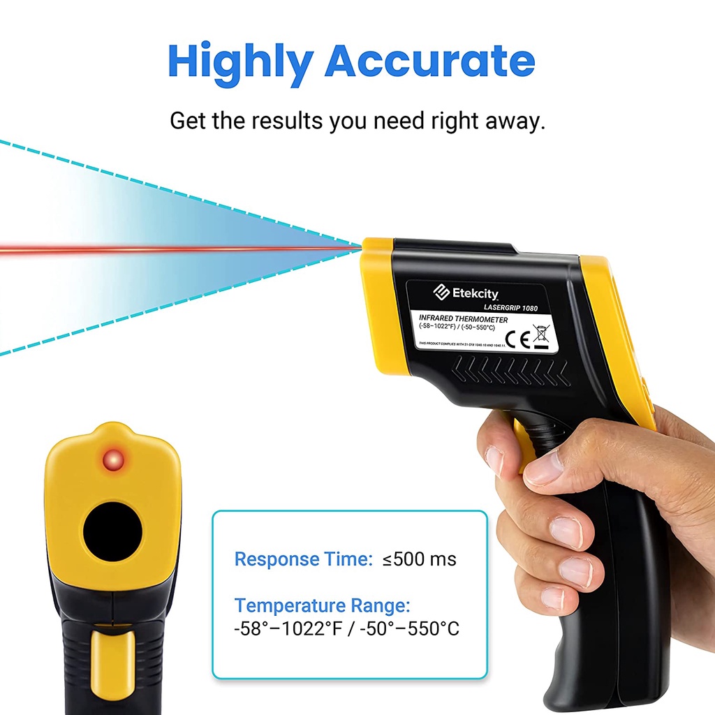 etekcity-อินฟาเรดเทอร์โมมิเตอร์-etekcity-lasergrip-1080-non-contact-infrared-thermometer-ของแท้อเมริกา