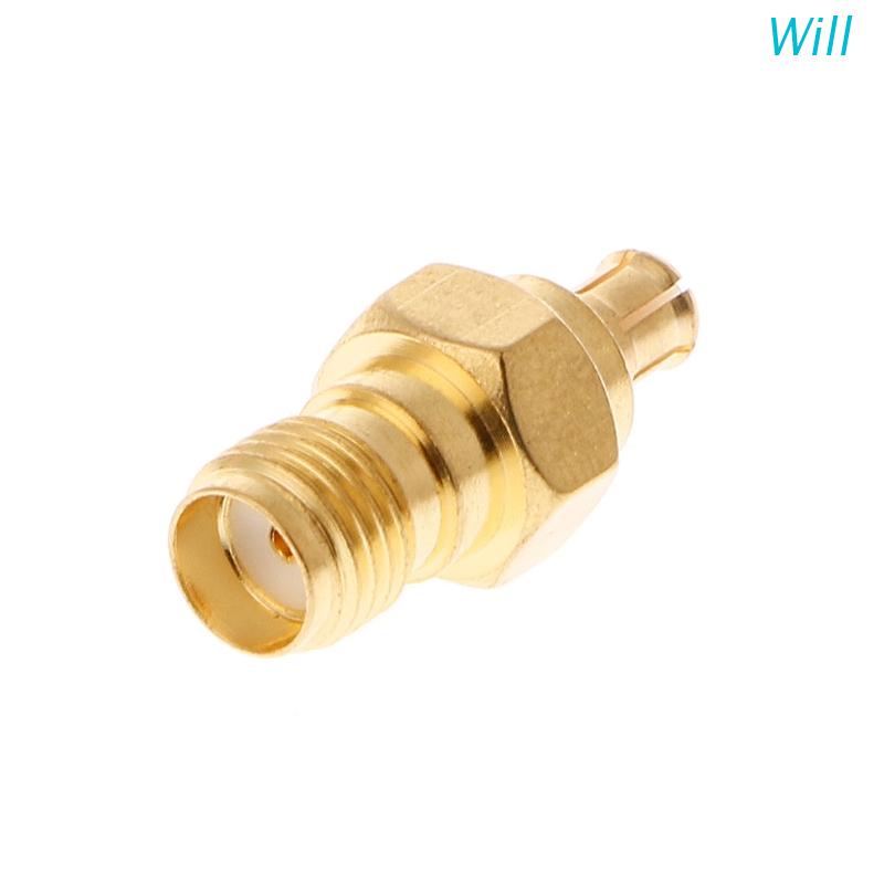 อะแดปเตอร์เชื่อมต่อ SMA Female To MCX Male Plug Straight RF Coaxial ...