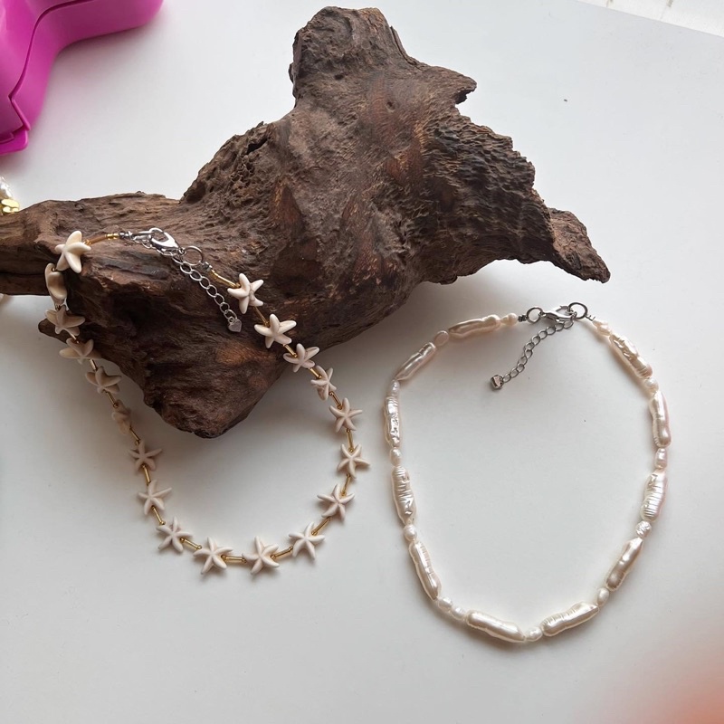 สร้อยคอเที่ยวทะเลใส่คู่น่ารักนะ-ราคาต่อ1เส้นนะ