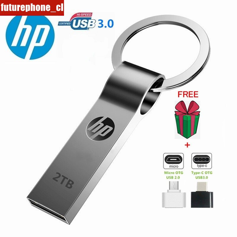 ภาพหน้าปกสินค้า2TB USB 3.0 Flash Drive HP Pendrive High Speed Flash with Freebies USB adapter TTG