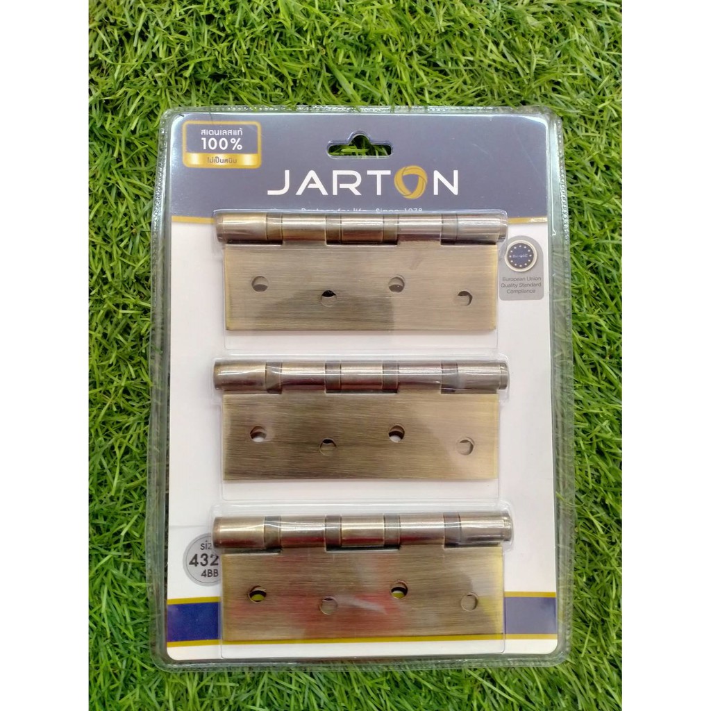 jarton-บานพับสเตนเลสlสีทองเหลืองรมดำ4แหวน-4320ab-106012