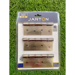 JARTON บานพับสเตนเลสlสีทองเหลืองรมดำ4แหวน-4320AB/106012