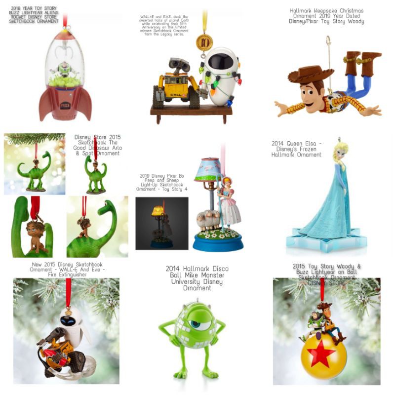 ลิขสิทธ์แท้-จาก-อเมริกา-disney-and-disney-pixar-sketchbook-ornaments-hallmark-keepsake