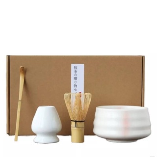 อุปกรณ์ชงมัทฉะ แปรงมัทฉะ เซ็ตแปรงไม้ไผ่ญี่ปุ่น อุปกรณ์ชงชาเขียวมัทฉะ Tea pot Handmade Home Easy Clean Matcha