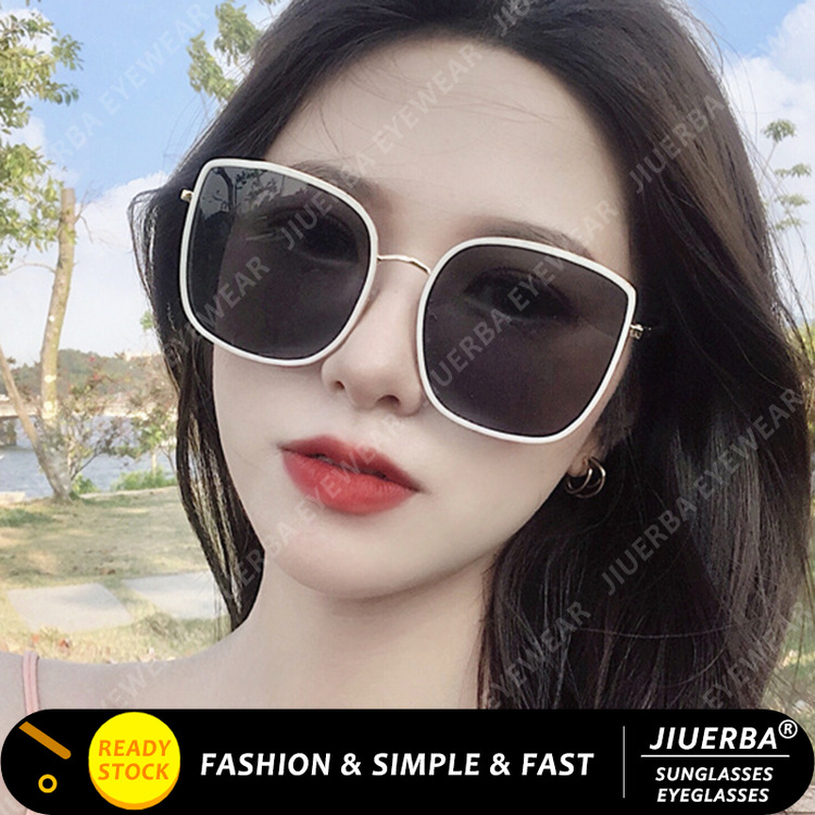 ภาพหน้าปกสินค้า(JIUERBA) แว่นตากันแดด ทรงเหลี่ยม สไตล์เกาหลี แฟชั่นสำหรับผู้หญิง