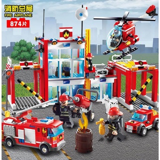 LEGO เลโก้ ตัวต่อ เสริมพัฒนาการ 9217 Fire Man 874 PCS/ชิ้น