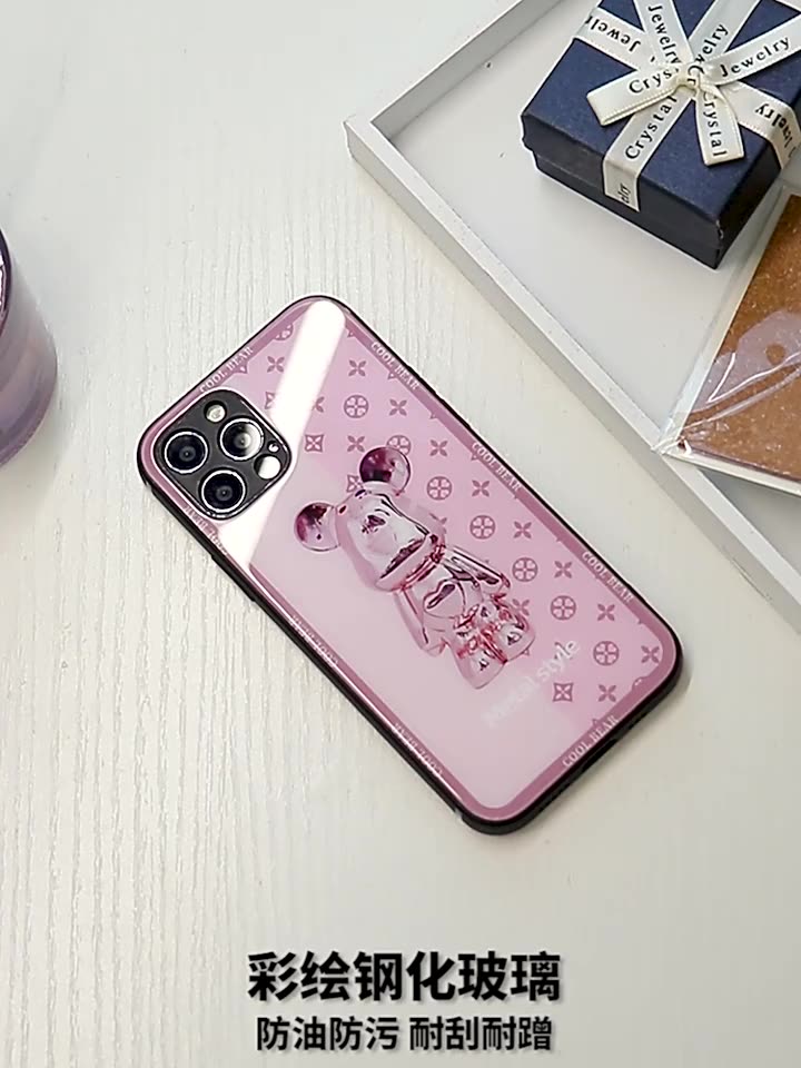 เคสโทรศัพท์มือถือแบบแก้วแข็ง-ลายหมี-3d-สําหรับ-samsung-galaxy-a73-a53-a33-a13-5g-a02-a03-a12-a22-a32-a42-a52-a72-4g-5g