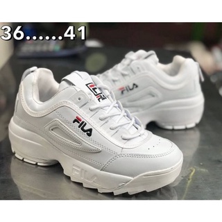 สินค้า รองเท้าผ้าใบ สีขาวมีไซส์ใหญ่ 36-45 ใช้โค้ดลดอีก 100 บาท