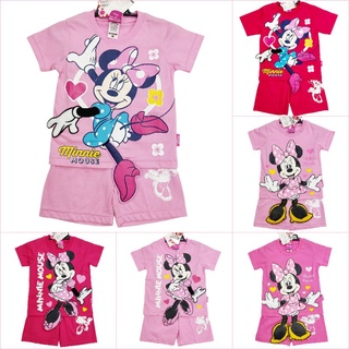 ชุดเด็ก เสื้อยืด+กางเกง มินนี่เม้าส์ Minnie mouse (ลิขสิทธิ์)