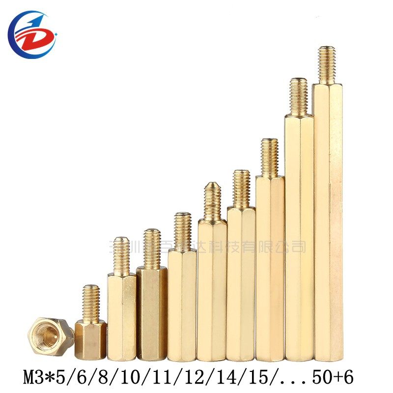 คอลัมน์ทองแดง-หัวเดียว-m3-5-6-8-10-11-12-14-15-30-50-6-m3-20-ชิ้น