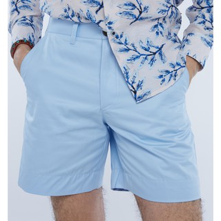 Light blue cotton shorts