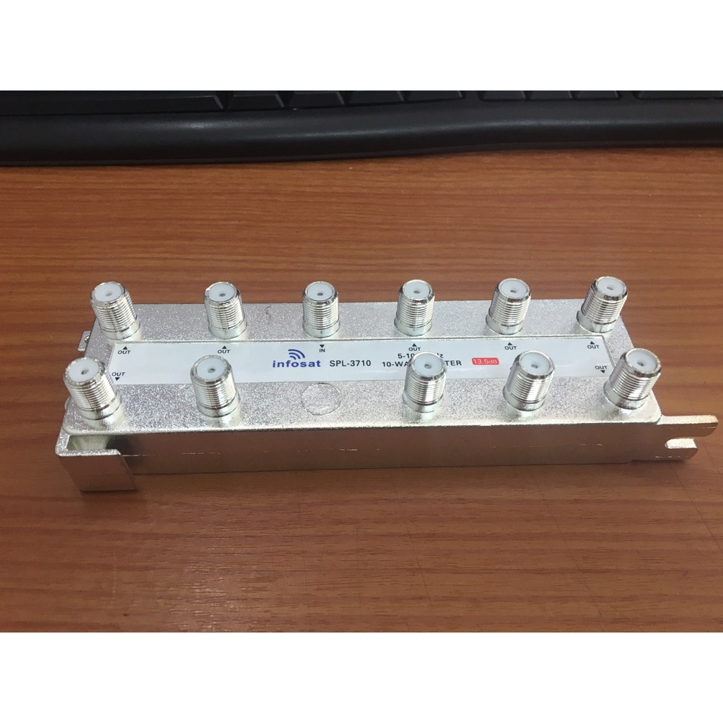 อุปกรณ์แยกสัญญาณ-splitter-infosat-1x10-รุ่น-spl-3710-เข้า1-ออก10-รับชมได้อิสระ