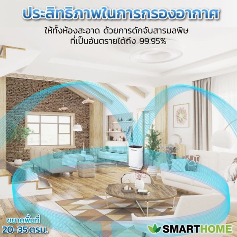 smarthome-เครื่องกรองอากาศ-สมาร์ทโฮม-ap-180-รวมไส้กรอง-ขนาดห้อง-20-35-ตรม-ของแท้100-รับประกัน-3-ปี