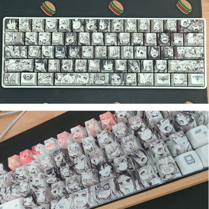 ch-ready-stock-1-ชุด-pbt-oem-ปุ่มกดคีย์บอร์ด-108-คีย์-ธีมอนิเมะ-ahegao-คอมพิวเตอร์-แล็ปท็อป-ในการเล่นเกม-หรือ-ทำงาน