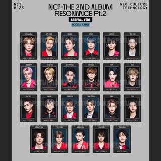 การ์ดประจําตัว Nct 2020 Resonance Pt.2 Arrival Unofficial Version