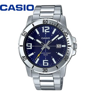 ราคาและรีวิวนาฬิกาผู้ชาย Casio รุ่น MTP-VD01D สายแสตนเลส สีเงิน ของแท้100% ประกันศูนย์1ปี จากร้าน