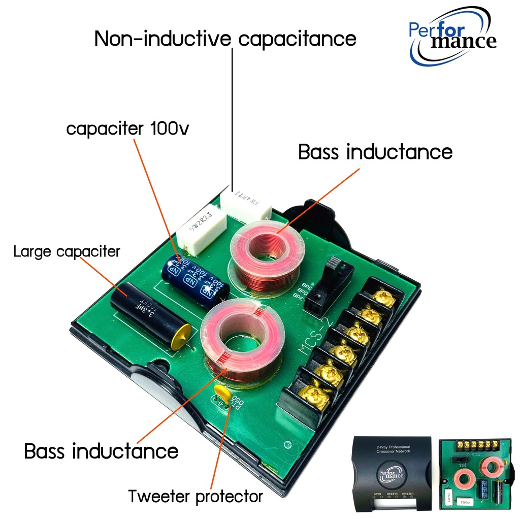 ครอสโอเวอร์เน็ตเวิร์ค-ตัวแยกความถี่อิสระให้กับลำโพงเสียงกลางและเสียงแหลม-performance-รุ่นmcs-262-ราคาต่อ-1-ชิ้น