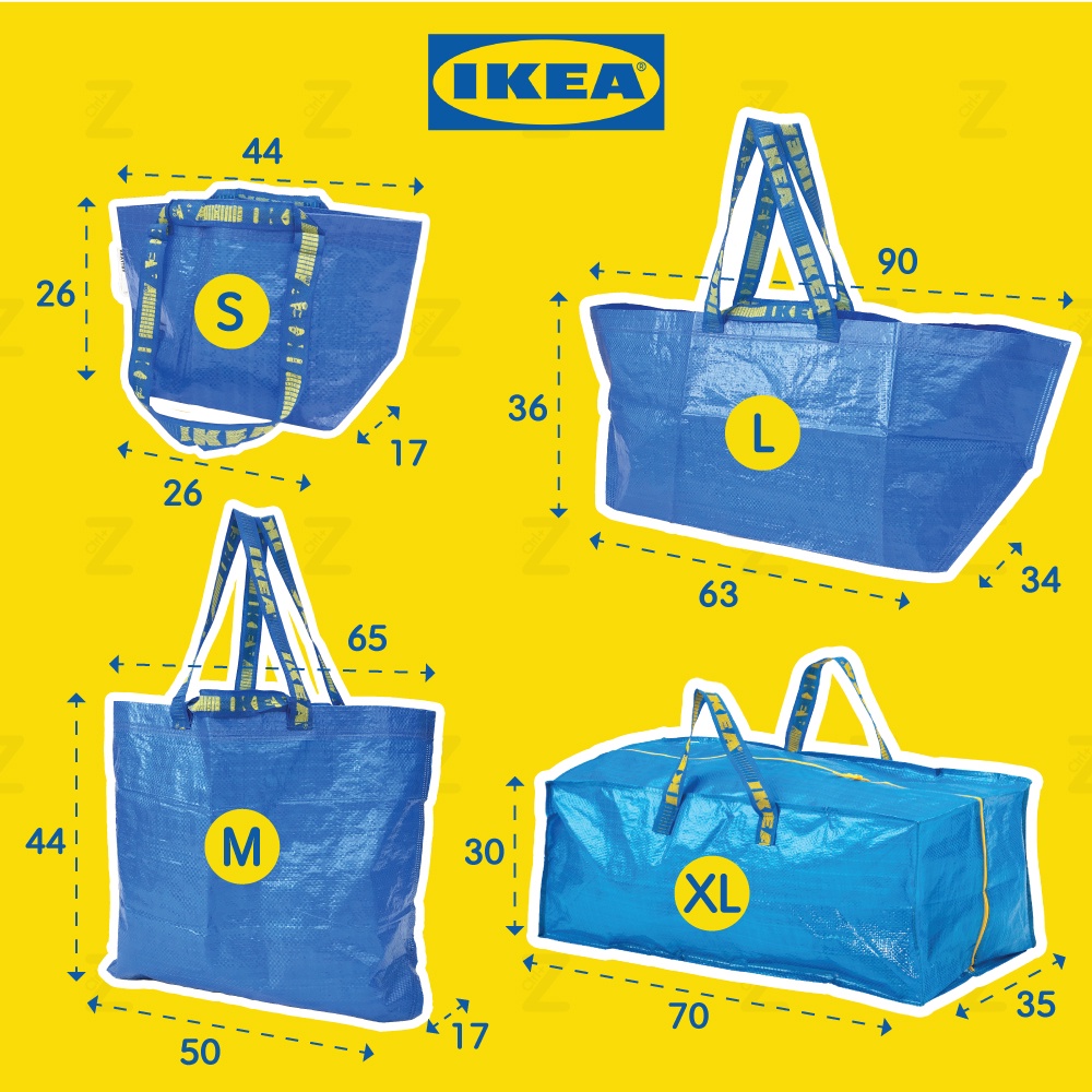 ภาพหน้าปกสินค้าถุงอิเกีย ถุงช็อปปิ้ง ถุงเก็บของ ถุงกระสอบ ถุงใบใหญ่ iKEA Bag Shopping Bag