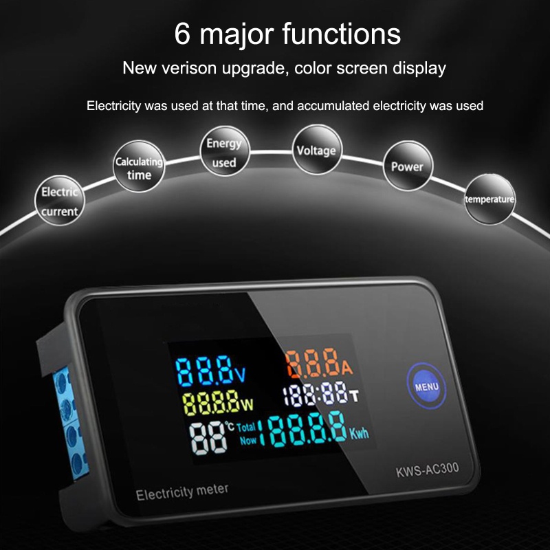 Xu โวลต์มิเตอร์แอมป์มิเตอร์แผง Mount Mini Multimeter Monitor เครื่อง ...