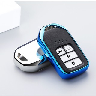ภาพหน้าปกสินค้าเคสกุญแจรถยนต์ใหม่ Soft TPU Key Shell Protector สำหรับ Honda Civic CR-V HR-V Accord ซึ่งคุณอาจชอบราคาและรีวิวของสินค้านี้