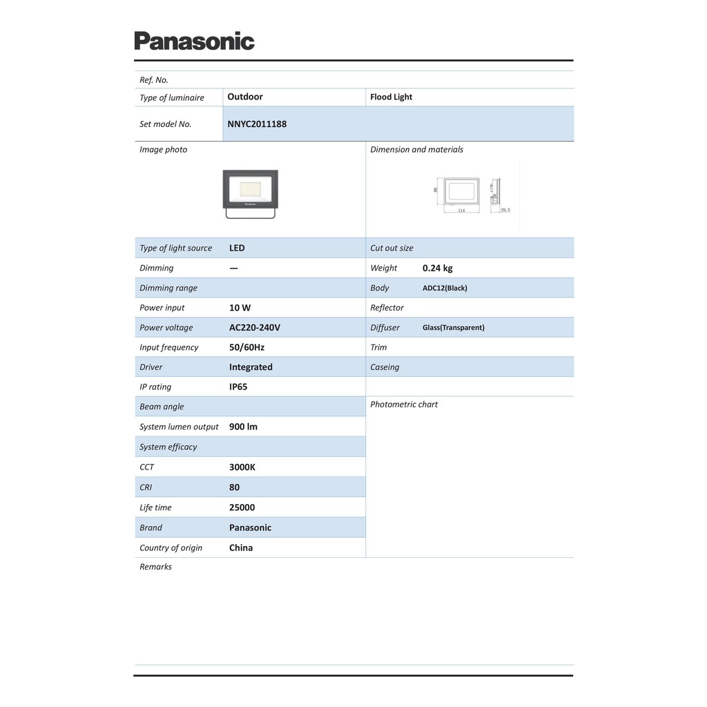 panasonic-สปอร์ตไลท์-แอลอีดี-พานาโซนิค-led-mini-floodlight-10w-warm-white-nnyc2011188-ac-220-240v-10w-ความสว่าง-900-lm