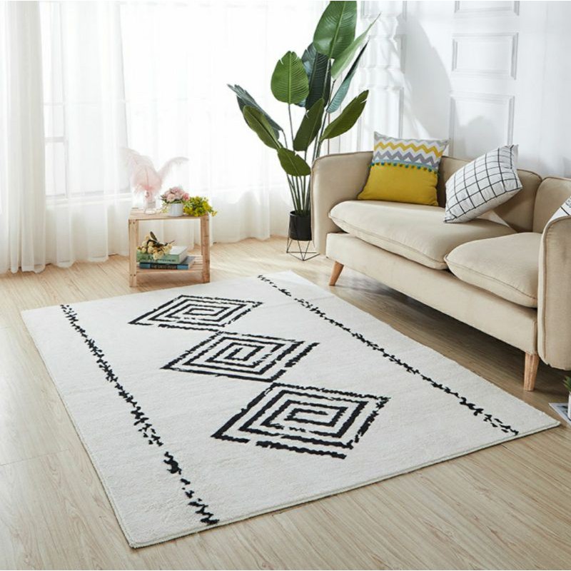 พรมปูพื้น ขนนุ่ม มี 6 ลาย 4 ขนาด (120x160 /140x200 /200x300 ) พรม พรมตก ...