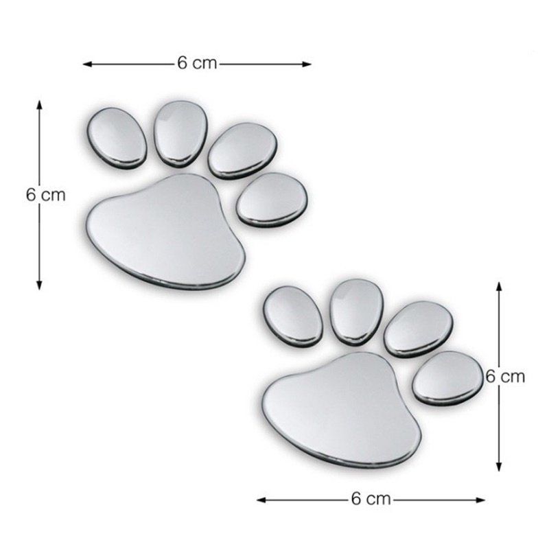สติ๊กเกอร์รอยเท้าสุนัข-รอยเท้าแมว-รอยเท้าหมี-ตกแต่งรถยนต์-จักรยานยนต์-สติ๊กเกอร์3d-กันน้ำ-สติกเกอร์แมว-สติ๊กเกอร์เท้าแมว