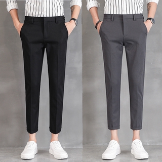 ภาพหน้าปกสินค้าFashion Korean Nine Pants slim กางเกงขายาว 5ส่วน สไตย์เกาหลี กางเกงลำลองชาย กางเกงสแล็ค ที่เกี่ยวข้อง