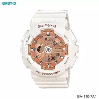 Casio Baby-G นาฬิกาข้อมือผู้หญิง รุ่น BA-110-7A1 (white)