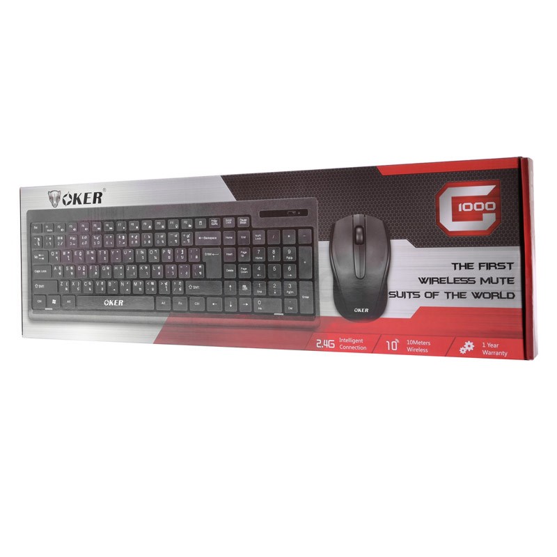 คีย์บอร์ด-amp-เมาส์-2in1-wireless-oker-g1000-black