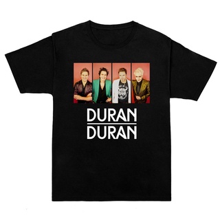 เสื้อยืดสีขาวผู้หญิง - ผู้ชายเสื้อยืดแขนสั้น UK คลื่นลูกใหม่ Duran Duran Band พิมพ์เสื้อยืดลําลองฤด