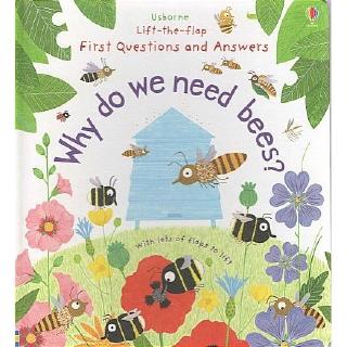 DKTODAY หนังสือ USBORNE LIFT-THE-FLAP FIRST Q&A WHY DO WE NEED BEES? (AGE 4+)