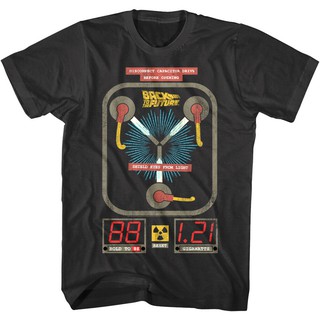 เสื้อยืดโอเวอร์ไซส์เสื้อยืดลายกราฟฟิก back to the future capacitorS-3XL