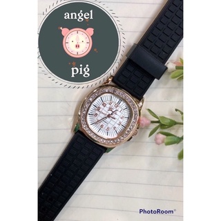 ภาพขนาดย่อของภาพหน้าปกสินค้านาฬิกาข้อมือหญิงทรงเหลี่ยม สายยางซิลิโคนอย่างดี นาฬิกาแฟชั่น Quartz analog ทรงปาเต๊ะ จากร้าน angel_pig6395 บน Shopee