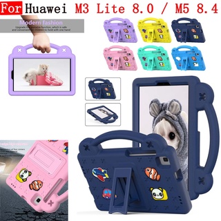 สําหรับ Huawei MediaPad M3 Lite 8.0 นิ้ว เคสกันกระแทก เด็ก ที่ใส่การ์ตูน Eva ที่จับ เคส