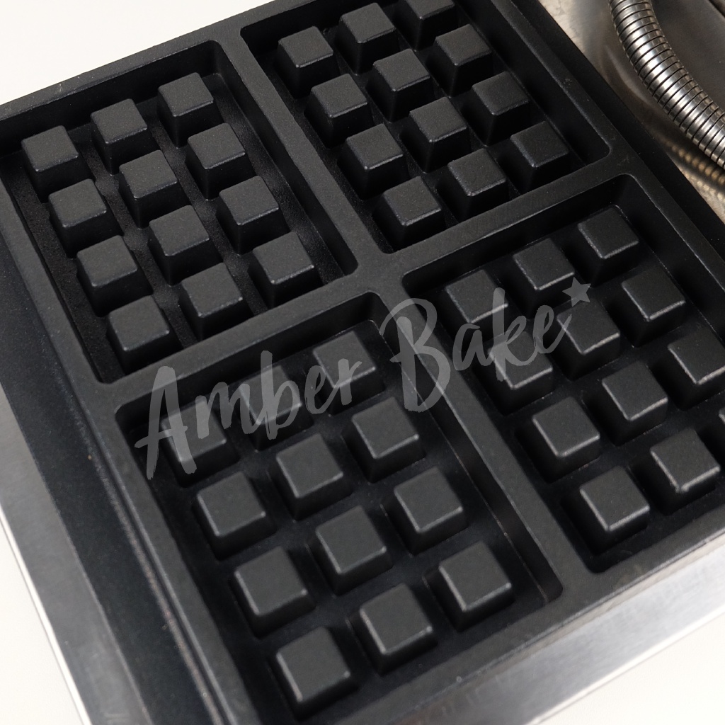 เครื่องทำขนมวาฟเฟิล-หัวเดี่ยว-single-belgium-waffle-maker-เตาทำขนม-ระบบไฟฟ้า-fy-006