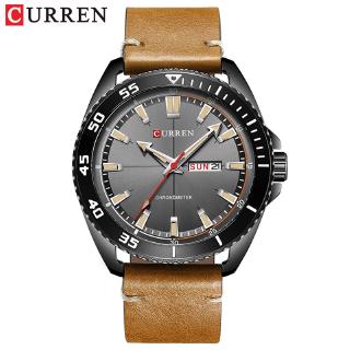 CURREN New Fashion Leather Strap Men Watches Creative Dial Business Wristwatch Week and Date Quartz Male Clock Hombre