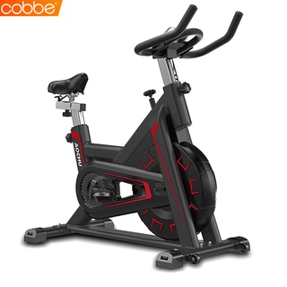 Cobbe จักรยานออกกำลังกาย Exercise Spin Bike อุปกรณ์ฟิตเนส บริหารหุ่น เครื่องออกกำลังกาย จักรยาน จักรยานฟิตเนส สีดำ-แดง