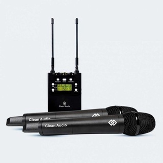 Clean Audio CA-8902-DPA3 ไมโครโฟนไร้สาย ไมค์ลอยมือถือคู่ สำหรับติดกล้อง