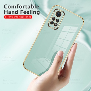For Redmi Note 11 Case Plating Straight Phone Cover For Xiaomi Redme Note11S 11S 4G Camera Shockproof TPU Soft Coque