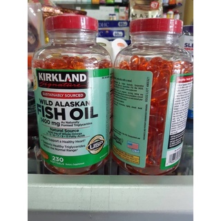 สินค้า 🐱 Kirkland Wild Alaskan Fish Oil 1400 mg 230 Softgels🐮