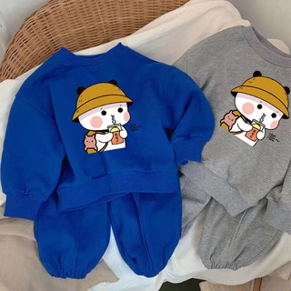 [Babycat] พร้อมส่ง ขายดี ชุดเสื้อผ้า ทรงหลวม สไตล์เกาหลี ญี่ปุ่น แฟชั่นฤดูใบไม้ผลิ ฤดูใบไม้ร่วง สําหรับเด็กผู้ชาย 2022